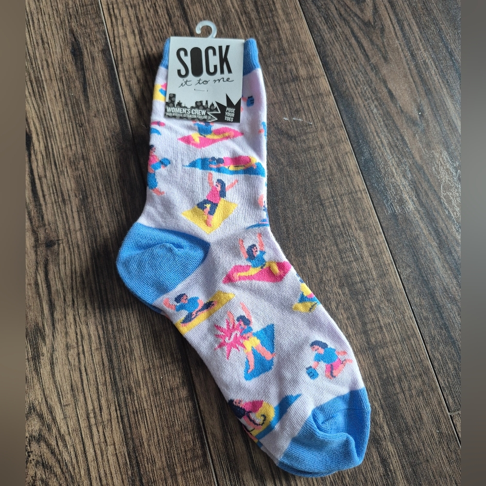 Yoga crew socks for yoga lovers